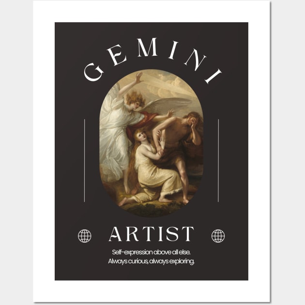 Gemini Artist - Astrology Art History 4 Wall Art by rosiemoonart